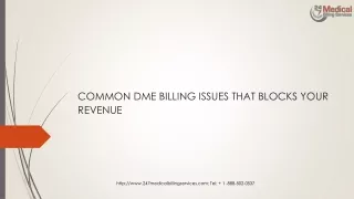 common dme billing issues that blocks your revenue