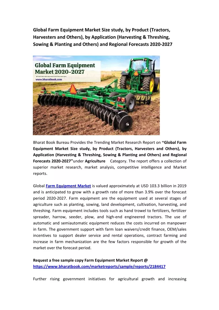 global farm equipment market size study