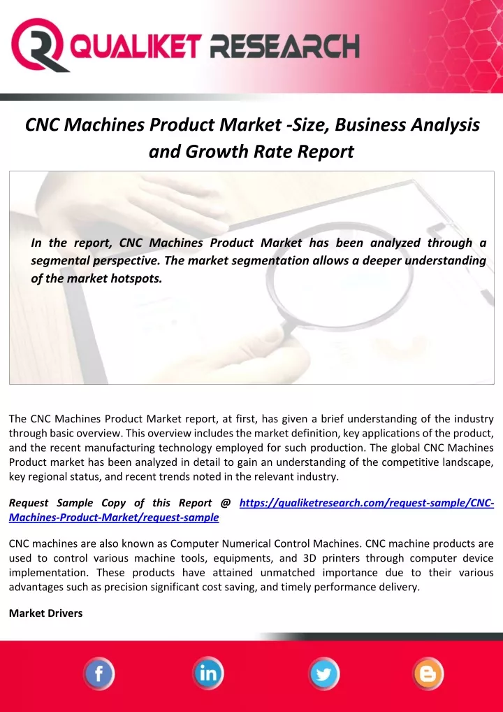 cnc machines product market size business