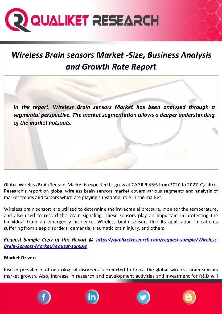 wireless brain sensors market size business
