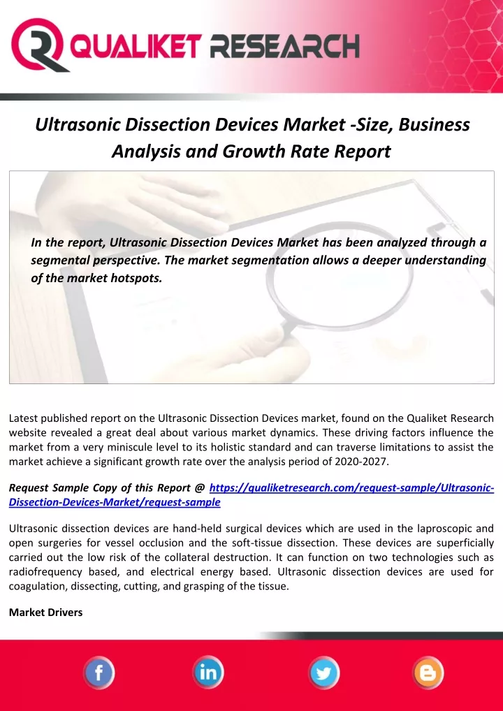 ultrasonic dissection devices market size