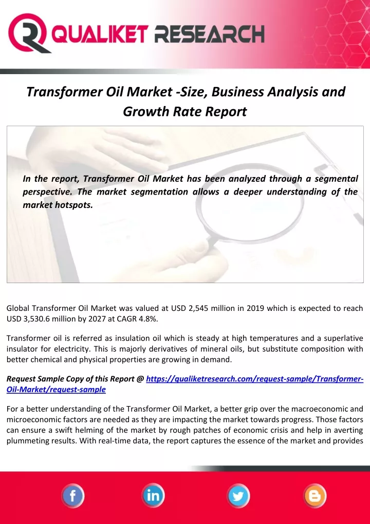 transformer oil market size business analysis