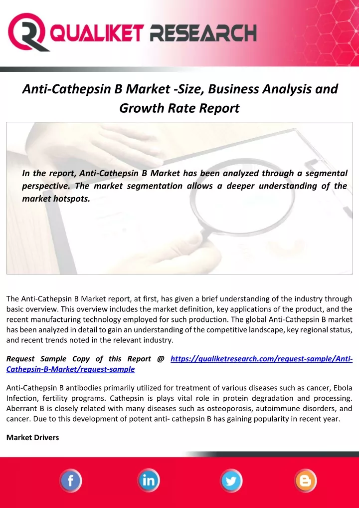 anti cathepsin b market size business analysis