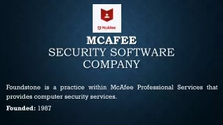 mcafee security software company