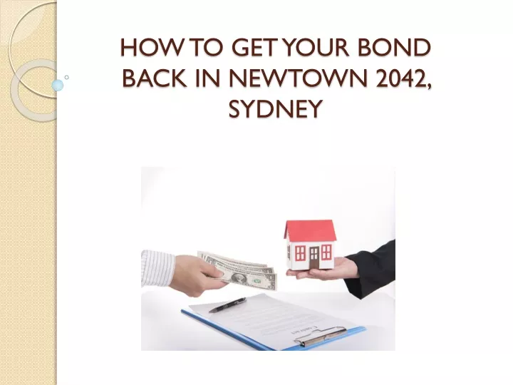 how to get your bond back in newtown 2042 sydney
