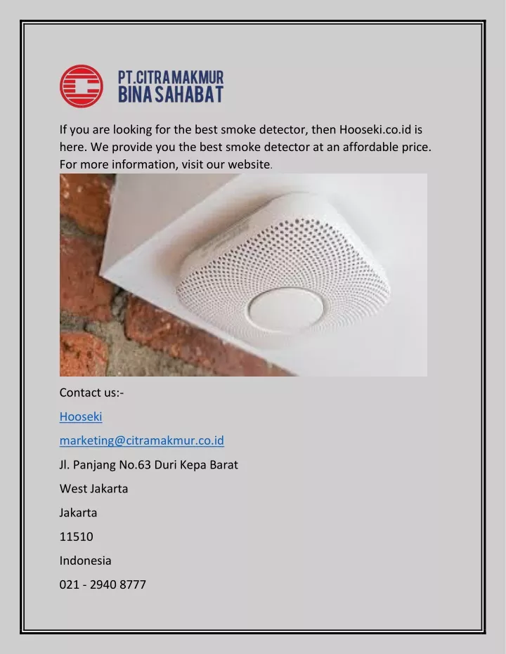 if you are looking for the best smoke detector