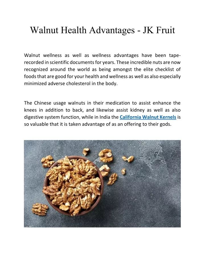 walnut health advantages jk fruit