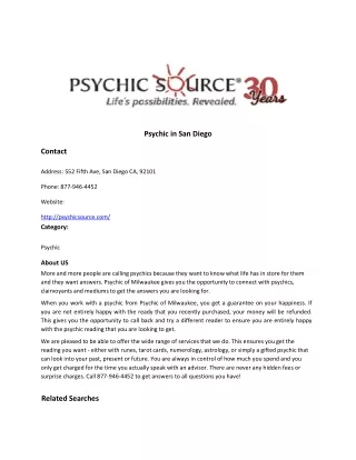 Psychic in San Diego