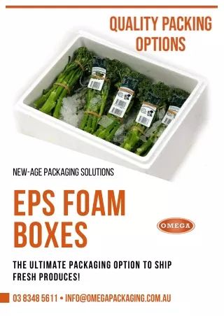 Why are EPS Foam Boxes Excellent Solution for Shipping Putrescible Goods?