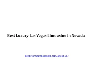 best luxury las vegas limousine in nevada