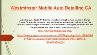 westminster mobile auto detailing ca