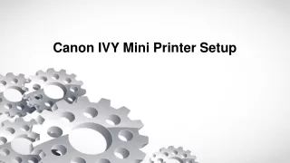 Canon IVY Mini Printer Setup Guide