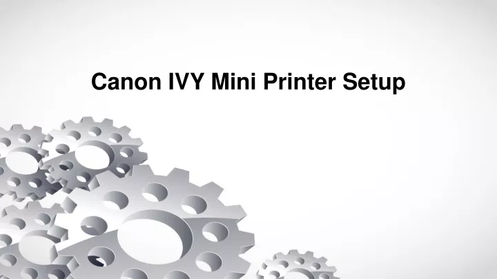 canon ivy mini printer setup