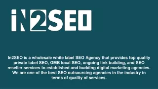 in2seo is a wholesale white label seo agency that