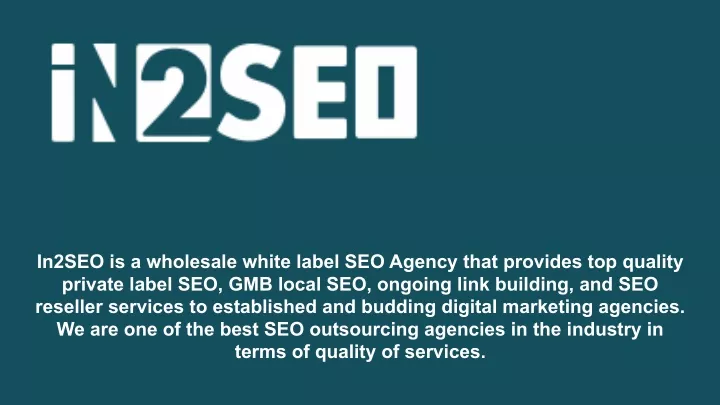 in2seo is a wholesale white label seo agency that