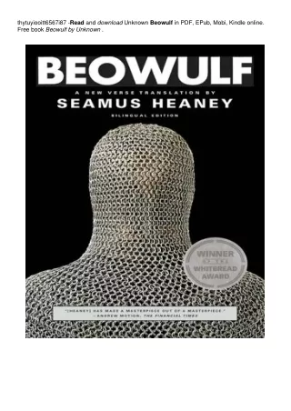 Beowulf | #^PDF @~EPub