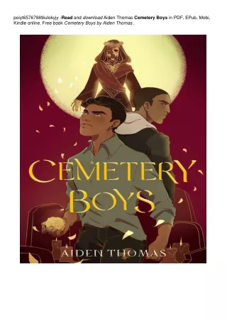 Cemetery Boys | !$PDF ~*EPub