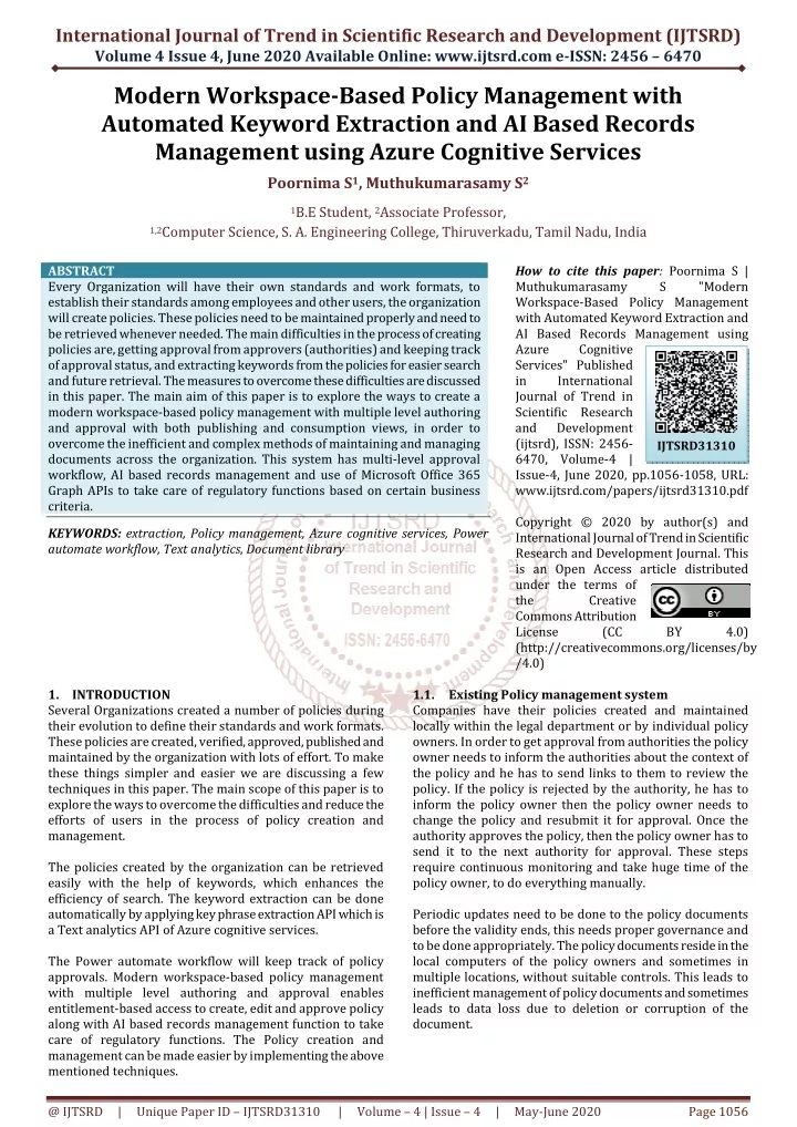 international journal of trend in scientific