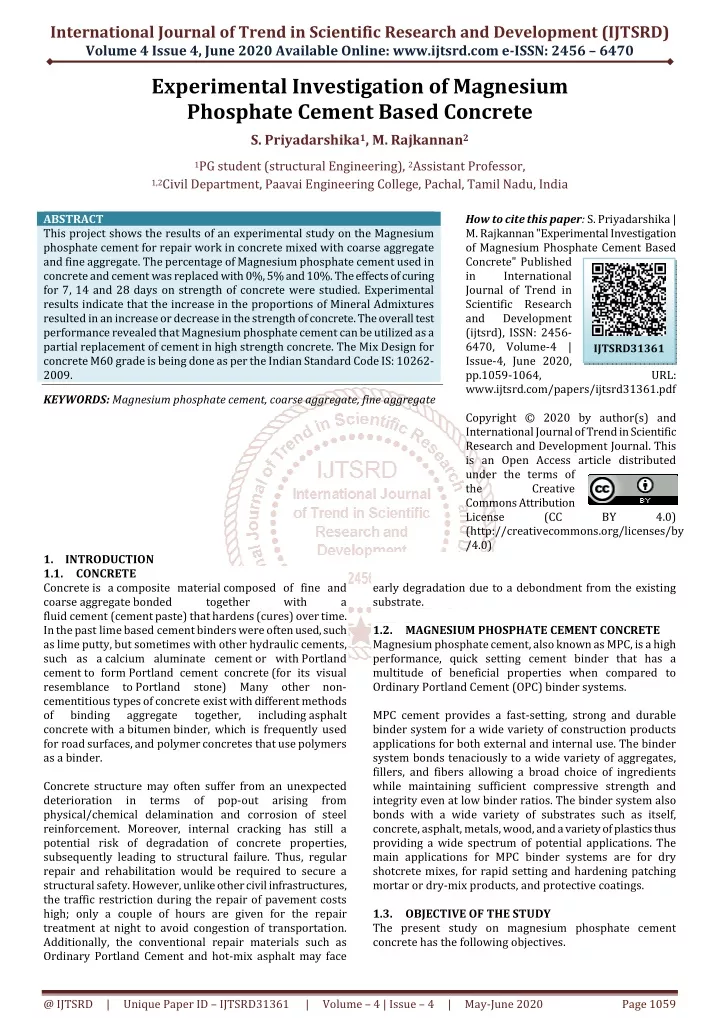 international journal of trend in scientific