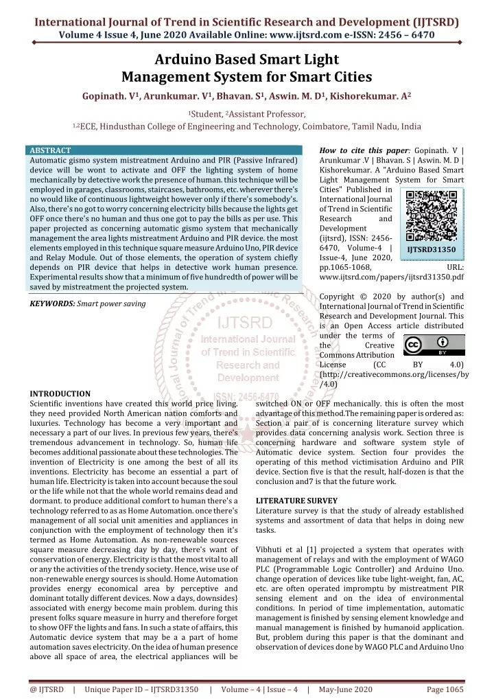 international journal of trend in scientific