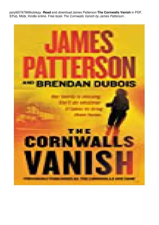 The Cornwalls Vanish | ~*PDF $^EPub