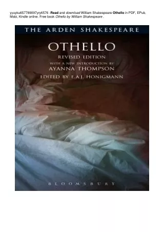 Othello | $^PDF #^BOOK