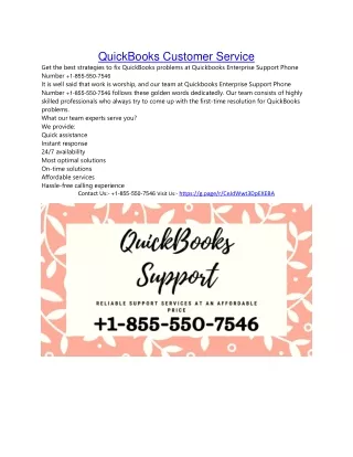 quickbooks customer service get the best