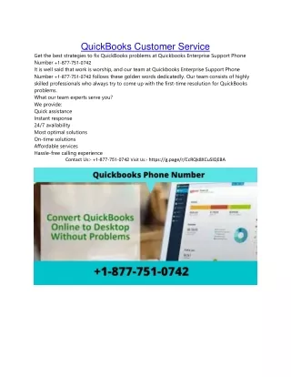 quickbooks customer service get the best