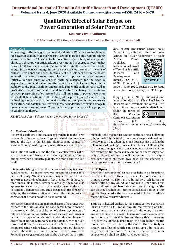 international journal of trend in scientific