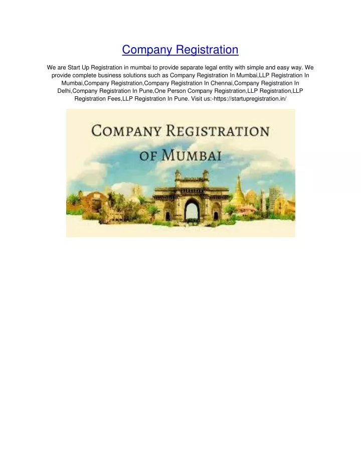 company registration