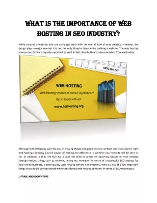 what is the importance of web what