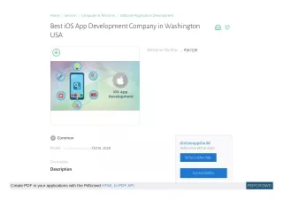 Best iOS App Development Company in Washington USA