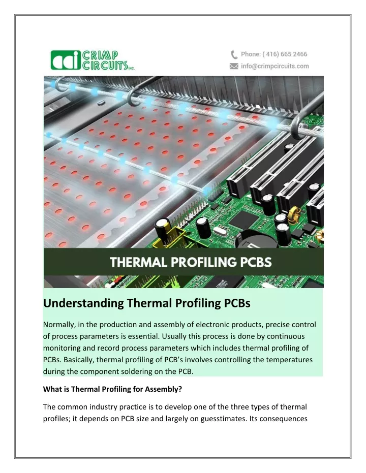 understanding thermal profiling pcbs