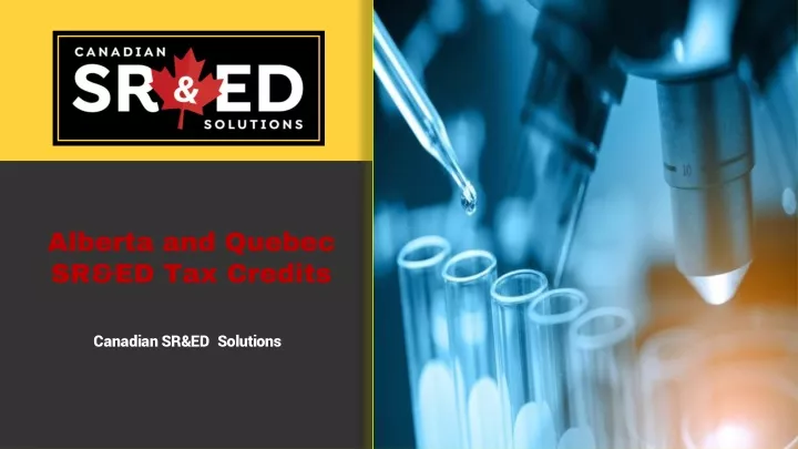 alberta and quebec sr ed tax credits