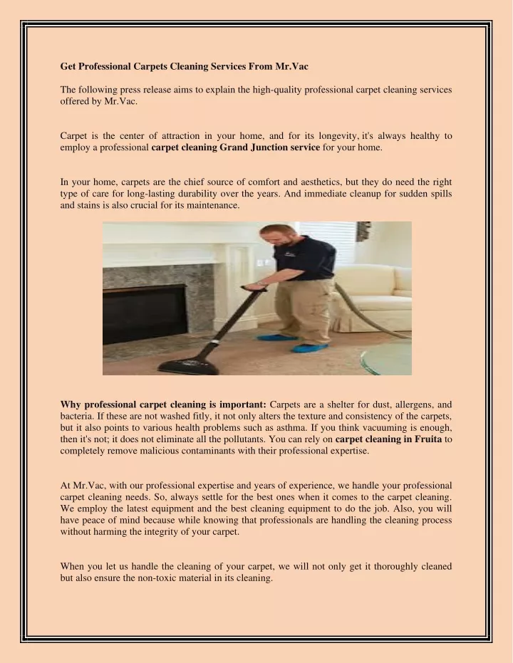 get professional carpets cleaning services from