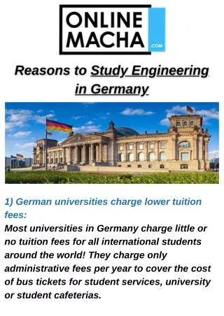 Reasons to Study Engineering in Germany