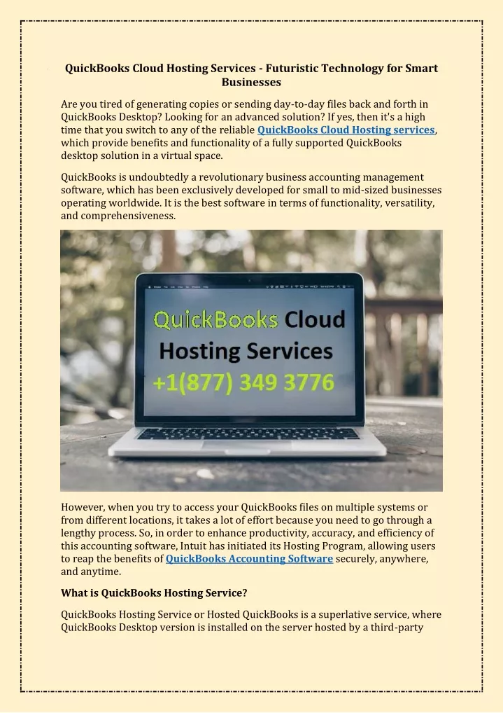 quickbooks cloud hosting services futuristic