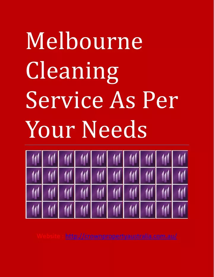 melbourne cleaning service as per your needs