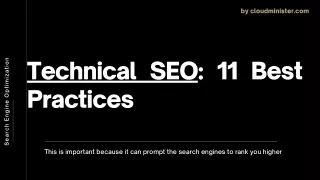 Technical SEO: 11 Best Practices