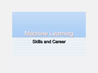 machine learning