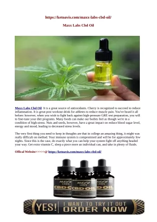 https ketoavis com maxx labs cbd oil