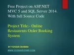 asp.net mvc real time projects with source code - slide 1