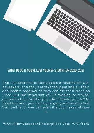 what to do if you ve lost your w 2 form for 2020