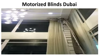 motorized blinds dubai
