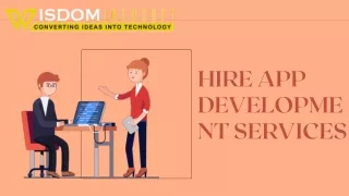 Hire Mobile app developer | Wisdom InfoSoft