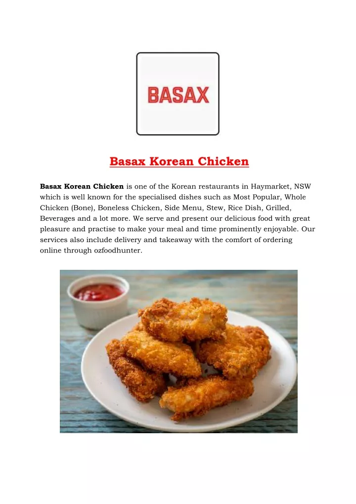 basax korean chicken