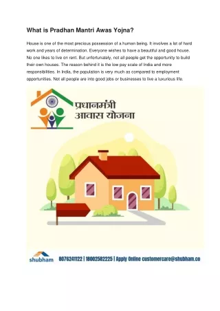 what is pradhan mantri awas yojna