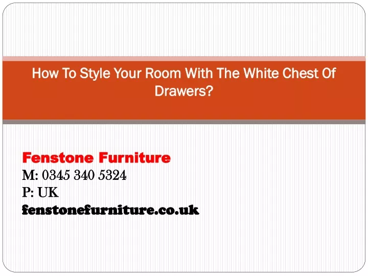 how to style your room with the white chest of drawers