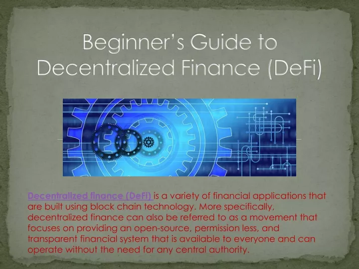 beginner s guide to decentralized finance defi