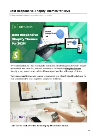 best responsive shopify themes for 2020